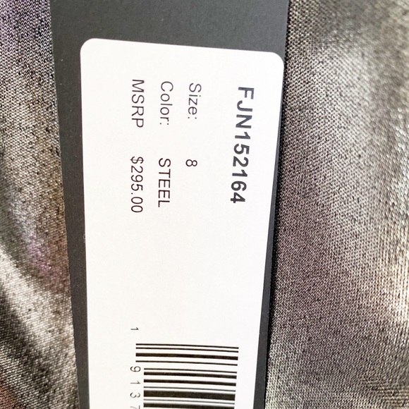 HALSTON HERITAGE  shiny metallic slip dress- NEW - Picture 7 of 8